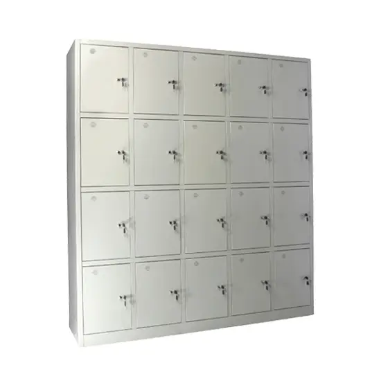 Cận cảnh ổ khóa trên tủ locker 20 ngăn đảm bảo an toàn và bảo mật cao cho người sử dụng