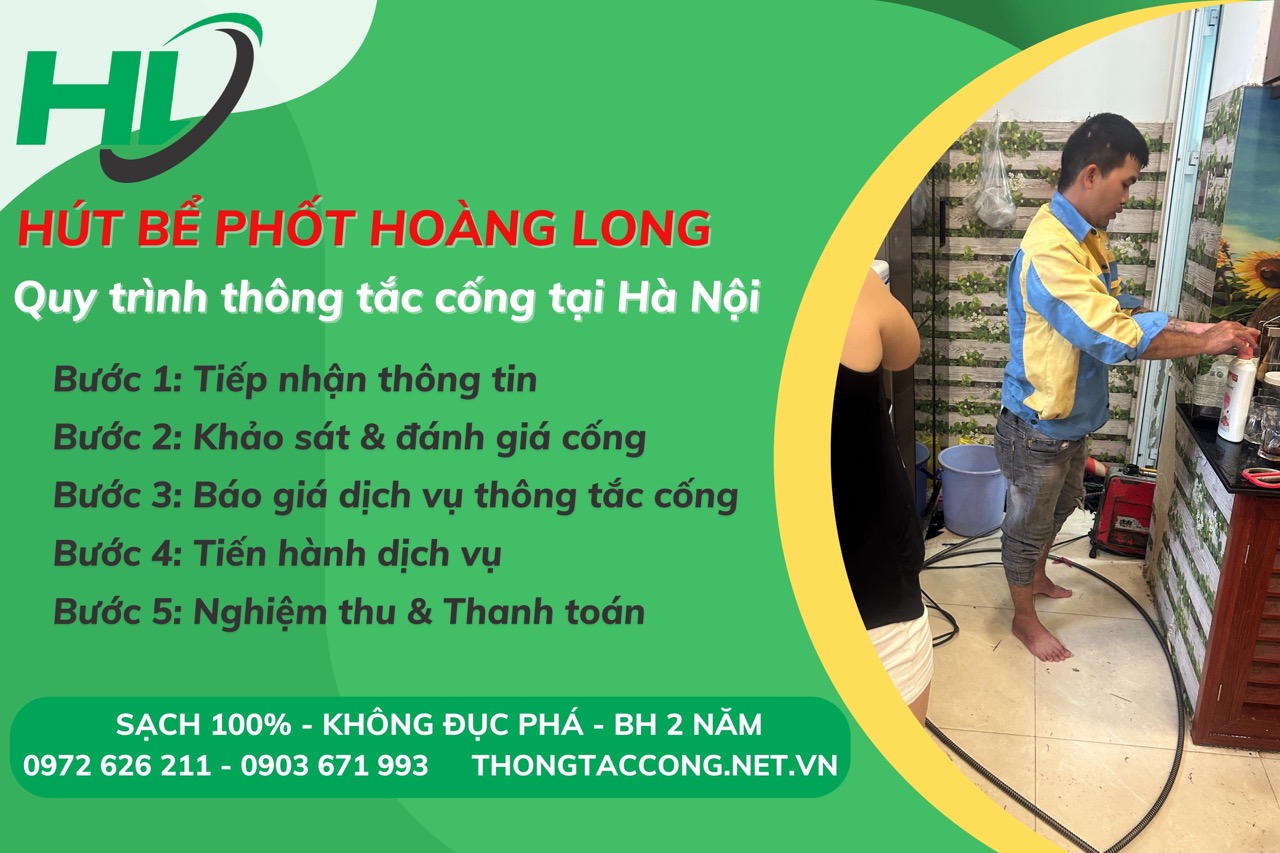 Dịch vụ thông tắc cống tại Đống Đa